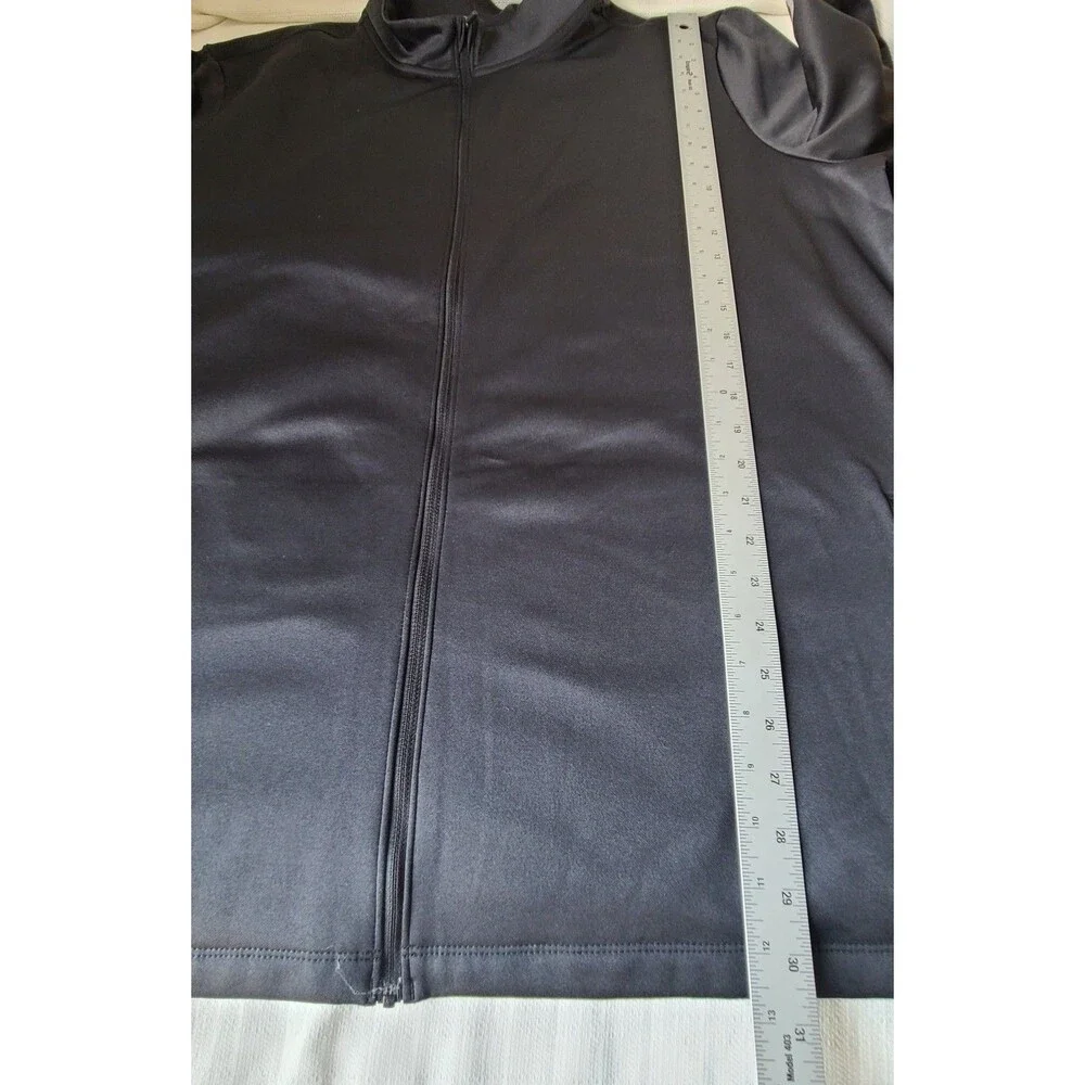 Nike Men's XXL Black Full Zip Track Jacket Swoosh Athletic Performance